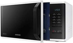 Samsung Solo Microwave with Quick Defrost, 23L, White, Ceramic Inside, MS23K3513AW/SG
