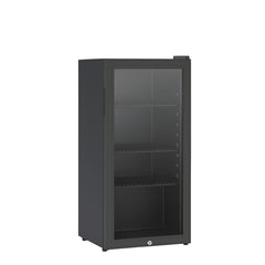 Star Track 110L Beverage Cooler with Glass Door LED Light & Adjustable Shelves ST-BC110-BD (Black)