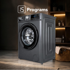 Super General SGW10450HDS 10kg Front Load Washing Machine, 1400 RPM Spin Speed, Inverter Motor, High-Capacity Laundry Washer
