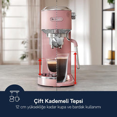 De'Longhi Dedica Duo Manual Espresso Coffee Machine EC890.PK