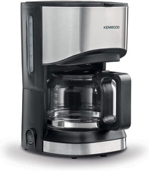 KENWOOD Coffee Machine Up To 6 Cup Coffee Maker for Drip Coffee and Americano 550W 40 Min Auto Shut Off, Reusable Filter, Anti Drip Feature, Warming Plate and Easy to Clean CMM05.000BM Black/Silver
