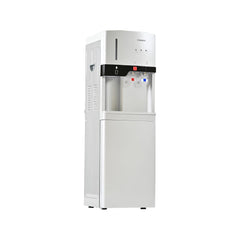 Tornado Top Load Water Dispenser – Hot & Cold Cup Holder Cabinet Storage TWD-L3CHE-S (Silver)