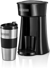 Black & Decker Coffee Machine, 650W, 360Ml Travel Mug, Black - Dct10-B5, 2 Years Warranty