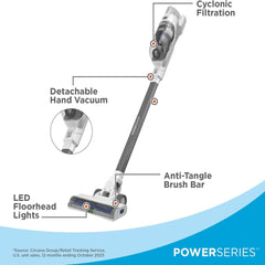 BLACK+DECKER POWERSERIES+ MAX Cordless Stick Vacuum LED Floor Lights Multi-Surface 36V BHFEA420J-GB