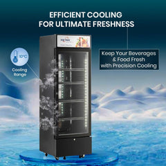 Star Track 350L Showcase Chiller Freezer Glass Door Adjustable Shelves Temperature Control ST-BCH350L