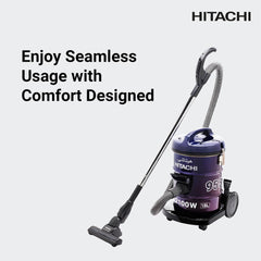Hitachi Drum Vacuum Cleaner 2100W 18L Aero Power Brush Blower Function Washable Filter CV955NBLGCM