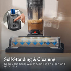 BISSELL Crosswave Omnifind 4006K – Cordless Wet & Dry Vacuum & Mop – Powerful 2-In-1 Cleaner With Furfinder light feature, Tangle-Free technology & Self-Cleaning | 2 years BISSELL warranty