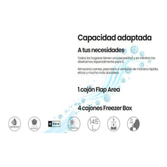 Infiniton Vertical Freezer 145L – Fast Freezing Reversible Door 4 Star Rating CV-140L25WEP