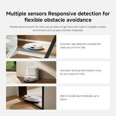Xiaomi Robot Vacuum H40 10000Pa LDS Navigation Smart Mapping Auto Dust Emptying Voice Control
