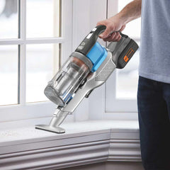 Black & Decker 36V 72Wh Cordless Stick Vacuum Cleaner 4in1, With 2.0Ah Lithium-Ion Battery, 40AW Suction Power, 750ml Dust Bowl A 80% Carpet Pickup POWERSERIES Extreme BHFEV362D-GB