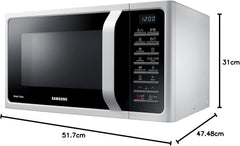 Samsung 28 Liters Microwave Grill & Convection with Healthy Cooking, White - MC28H5015AW"Min 1 year manufacturer warranty" (UAE version)