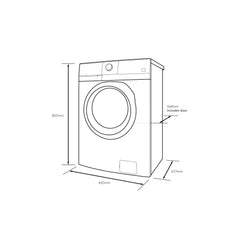Electrolux Washer dryer 7/5 kg – Eco Inverter Motor 1200 RPM & Multiple Wash Programs EWW7024M3SB