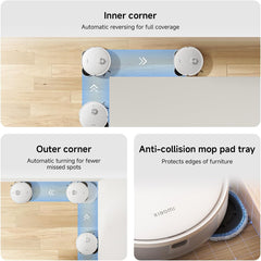 Xiaomi Robot Vacuum S40 Pro – 15,000Pa Suction, Dual-Extending Arms, LDS Navigation, Smart Carpet Detection, App Control (S20+ Upgraded)