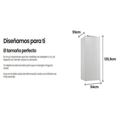 Infiniton Vertical Freezer 145L – Fast Freezing Reversible Door 4 Star Rating CV-140L25WEP