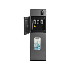 Geepas Water Dispenser – Hot Cold & Normal 3 Taps Fast Cooling Child Lock GWD17037 (Grey)