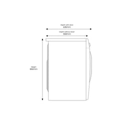 Samsung Front Load Washing Machine 8 kg – ecobubble Hygiene Steam & 1400 RPM WW80TA046AX