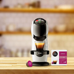 Nescafe Dolce Gusto by De'Longhi Automatic Capsule Coffee Machine GENIO S Coffee Maker with 15 Bar Pressure Ideal for Espresso, Americano, Cappuccino, Latte, Macchiato & Many More Coffee Recipes
