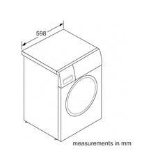 Bosch Series 4 Front Load Washing Machine 9kg 1400RPM Silver Inox WGA1440XGC