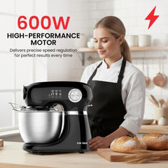 Star Track Kitchen Machine 5L Stand Mixer 1000W Stainless Steel Bowl Dough Hook Beater & Whisk ST-BID-KM1000