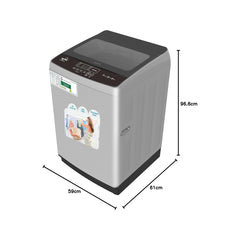 Star Track 13KG Top Load Fully Automatic Washing Machine with Inverter Technology & Digital Control – SW-1300ATT1-SK(T) (Silver)