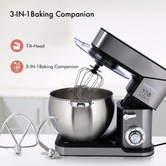 Geepas Stand Mixer 2000W 10L Stainless Steel Bowl 6 Speed Pulse Tilt Head GSM43041