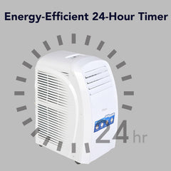 Super General 2 Ton Portable Air Conditioner SGP204T3, 3-in-1 AC-Dehumidifier-Fan, 20000 BTU, Low noise, 3 Fan speeds, No drip technology, Sleep Mode, 24 Hour Timer, 36.5(w)x56.8(D)x77.5(H) cm, White