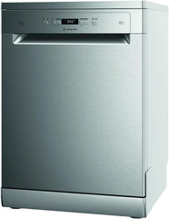 Ariston Dishwasher Freestanding, 14 Place Setting, 9 Programs, Inverter Motor With Turbo Washing & Static Dry Functions, 3D Zone Wash, Third Rack, Silent Dishwasher, Made In Poland, Inox, LFC3C33WFXUK