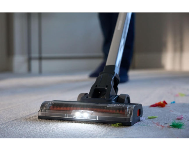 BLACK+DECKER BHFEA18D1 POWERSERIES+ 18V cordless stick vacuum - product in use