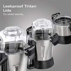 Hamilton Beach Professional Juicer Mixer Grinder 1400W 3 Stainless Steel Jars 13 Smart Programs 58770-SAU