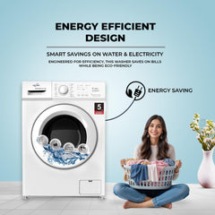 Star Track 6KG Front Load Washing Machine with BLDC Inverter Motor Steam Wash & 1200 RPM – SW-600ATT2-AZ (BLACK)