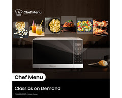 Hisense HMAS2509WP 25L Microwave Oven, 900W, Pearl White