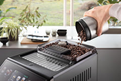 De'Longhi Eletta Explore ECAM452.57.G, Barista Coffee Machine with Milk Frothing Nozzle, Espresso Machine, Coffee Bean Machine, Automatica Coffee Machine with LatteCrema System, Dark Grey