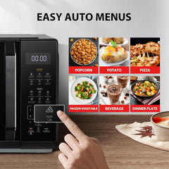 Toshiba 20 Liter Solo Microwave Oven – 800W 11 Power Levels Auto Menu Defrost Function MW3-EM20PE(BK)