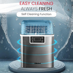 Nobel Ice Maker – 20/25kg Daily Capacity 3.2L Tank LED Display Infrared Sensor R290 Refrigerant NIM27