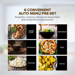 Nikai 20 Liter Microwave Oven – 700W Digital Touch Control 11 Power Levels Auto Menu NMO2110DB