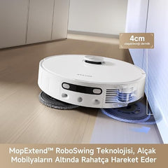 Dreame L10s Ultra Gen 2 Robot Vacuum & Mop, 10,000Pa, MopExtend, Auto-Empty, Mop Washing & Drying, White - RLL32SE