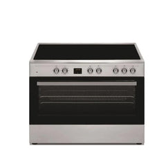 Veneto Freestanding Vitroceramic Cooker 90x60cm 5 Radiant Heaters 133L Electric Oven N1X96EVTC (Stainless Steel)