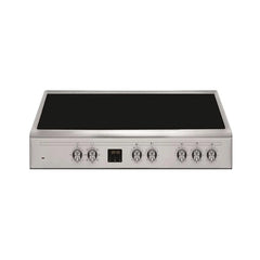 Veneto Freestanding Vitroceramic Cooker 90x60cm 5 Radiant Heaters 133L Electric Oven N1X96EVTC (Stainless Steel)