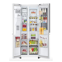 LG 635L Side by Side Refrigerator InstaView Door‑in‑Door GRX267CQHS