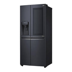 LG 761L Side by Side Refrigerator InstaView Door-in-Door Matte Black ThinQ GR-X337CQAL