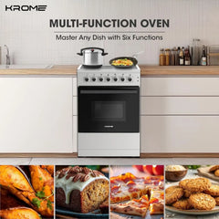 Krome 4 Zone Electric Cooker 60cm Silver – KR-CC6060O
