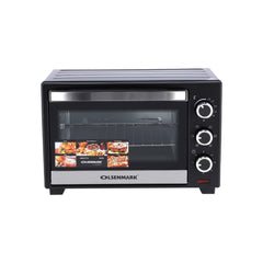 Olsenmark 24L Electric Oven with Rotisserie Function | 1600W Countertop Oven for Grilling, Toasting & Roasting | 6 Heating Stages, 60-Minute Timer with Bell | Stainless Steel Heating Elements, OMO2277