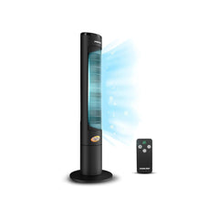 Nikai (Renewed) 40" Tower Fan, LED Touch Panel, Remote, 80° Oscillation, 12-Hour Timer, Quiet, Energy Efficient – Black NTOF4001RL
