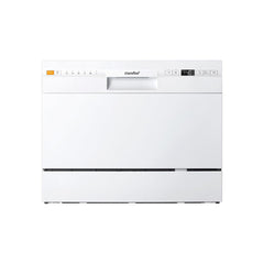 COMFEE' Dishwasher 6 Places with 7 Programe Super Quiet Rapid Wash ECO 70 C°Hygiene Wash, Flexible Installation Wi-Fi Function APP Control- White