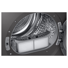 مجفف ملابس مع كفاءة طاقة A+++ وتحكم بالذكاء الاصطناعي، 8 كجم، من الفولاذ المقاوم للصدأ