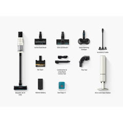 Samsung Bespoke Jet Cordless Stick Vacuum Cleaner 100 Minute Run Time 280W Suction Power Ai Cleaning Mode Vs28C9764Qg/Sg
