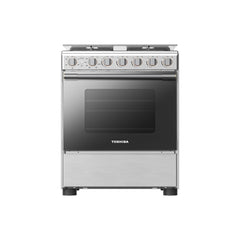 Toshiba Freestanding Gas Cooker 60x60cm 4 Burners Auto Ignition RB2-60G4GE (Stainless Steel)
