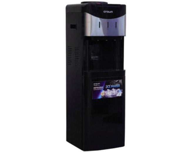 Crownline WD-464 Top Load Water Dispenser with Built-in Ice Maker, Black