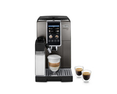 De'Longhi Dinamica Plus ECAM380.95.TB fully automatic coffee machine, titanium black - front view
