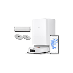 Xiaomi Robot Vacuum X20 Pro with All-in-One Station, HEPA filter, spare mop pads and app interface